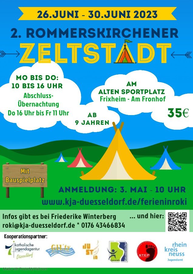 2023 Zeltstadt Plakat
